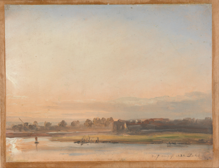 View of the Elbe, Johan Christian Dahl, 1833