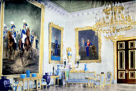 Andrey Zeest - Alexander Palace, Portrait Hall (autochrome)