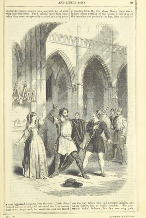 British Library digitised image from page 65 of "Robin Hood and Little John or, the Merry Men of Sherwood Forest" (11032526043)