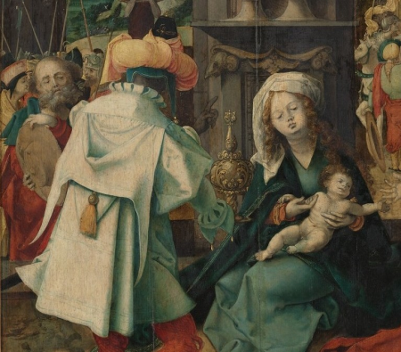 Triptych with the Adoration of the Magi, the Adoration of the Shepherds and the Rest on the Flight into Egypt, Master of the Lille Adoration, circa 1520