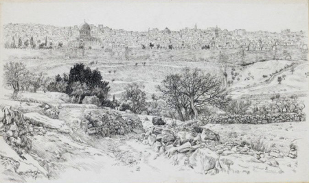 Jerusalem Seen from the Mount of Olives, James Tissot, between 1886 and 1894