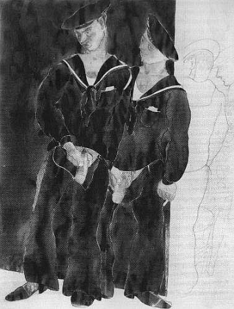 Demuth, Charles (1883-1935) - 1930 - Two sailors urinating, Charles Demuth