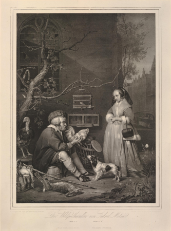 Der Wildprethändler, Franz Hanfstaengl, 1836