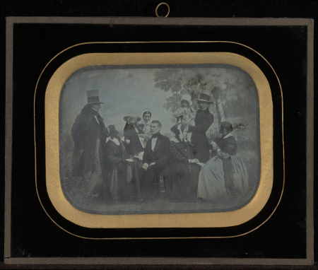[Group portrait of eight members of the circle of Eynard-Lullin], 1842 - 1847