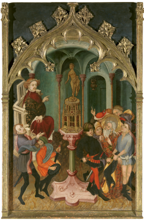 Saint Andrew refusing to worship the idol, Lluís Borrassà, between 1400 and 1405