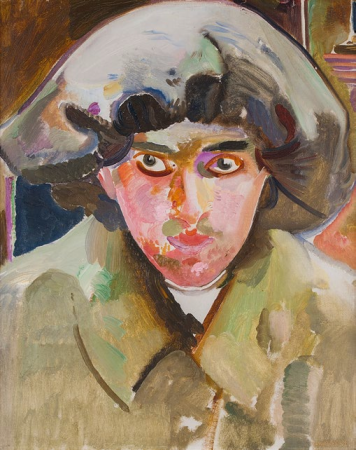 Man in a beret (Self-portrait)., Gustaw Gwozdecki, circa 1911