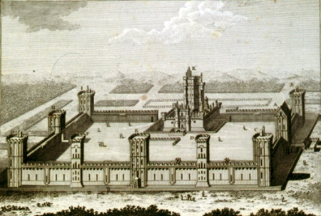 Château de Vincennes sous Charles V par Pierre Nicolas Ransonette, Pierre Nicolas Ransonnette, between 1780 and 1810