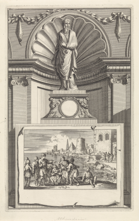 H. Athanasius van Alexandrië, kerkvader, RP-P-1896-A-19368-1286, Jan Goeree, 1698