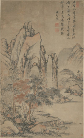 "Xiang Shengmo imitated the landscape scroll of the Song Dynasty", Xiang Shengmo