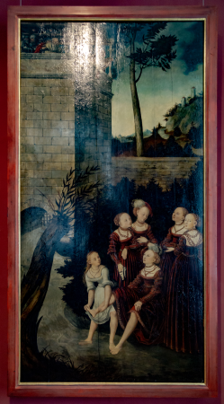 Example panels - David and Bathsheba, Lucas Cranach the Elder