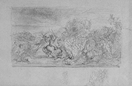 Study for "The Battle of Guararapes", Victor Meirelles, from 1874 until 1878