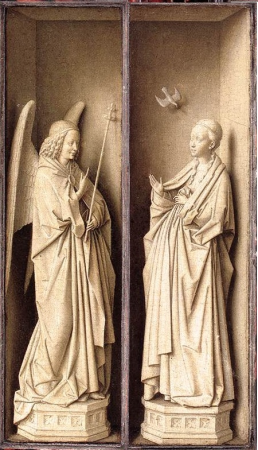 Small Triptych (outer panels), Jan van Eyck, circa 1437
