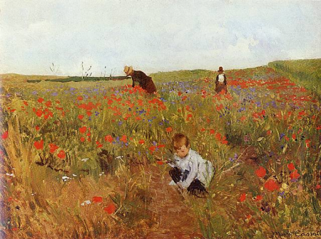 Poppies in a Field, Victor Gilbert, 1875