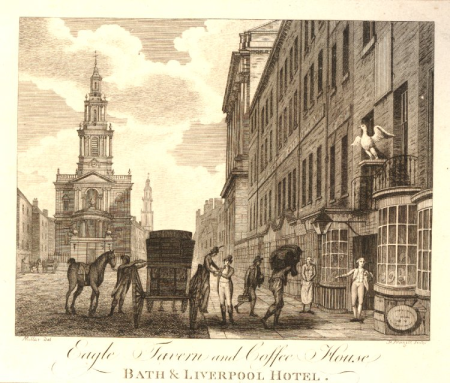 Eagle Tavern and Coffee House - Crace XVII.149 - engraved by Peter Mazell, Peter Mazell, circa 1780