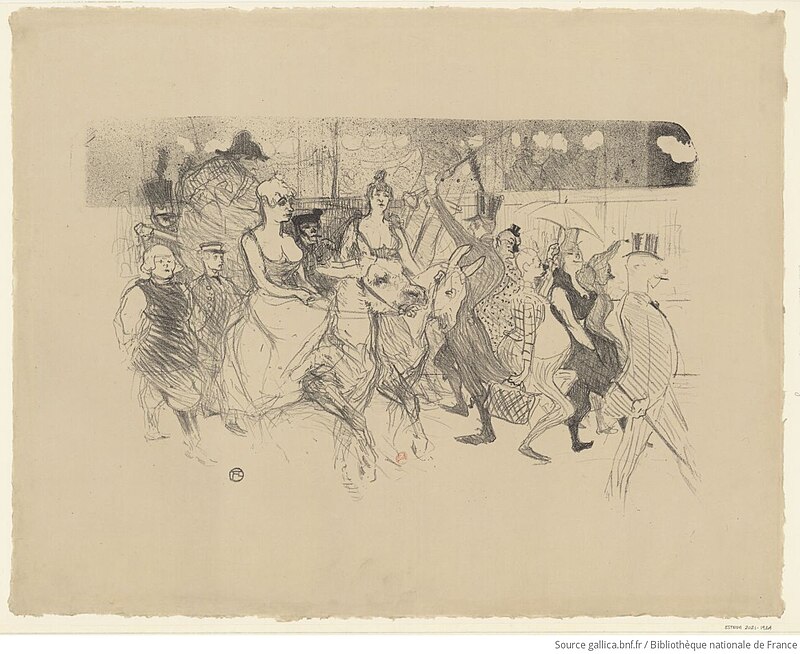 Toulouse-Lautrec - Une Redoute au Moulin Rouge, btv1b53226422p, Henri de Toulouse-Lautrec