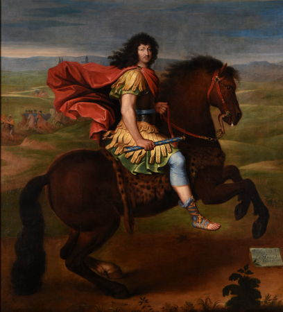 Louis XIV à cheval, Pierre Mignard I, circa 1675