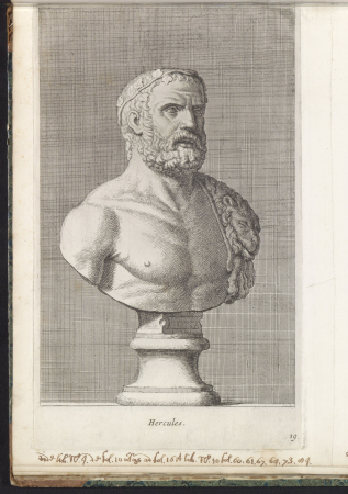Buste van Hercules Hercules (titel op object), RP-P-2016-591-49-1, between 1646 and 1670