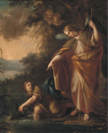 Tobias and the Angel, Nicola Vaccaro, between 1660 and 1709