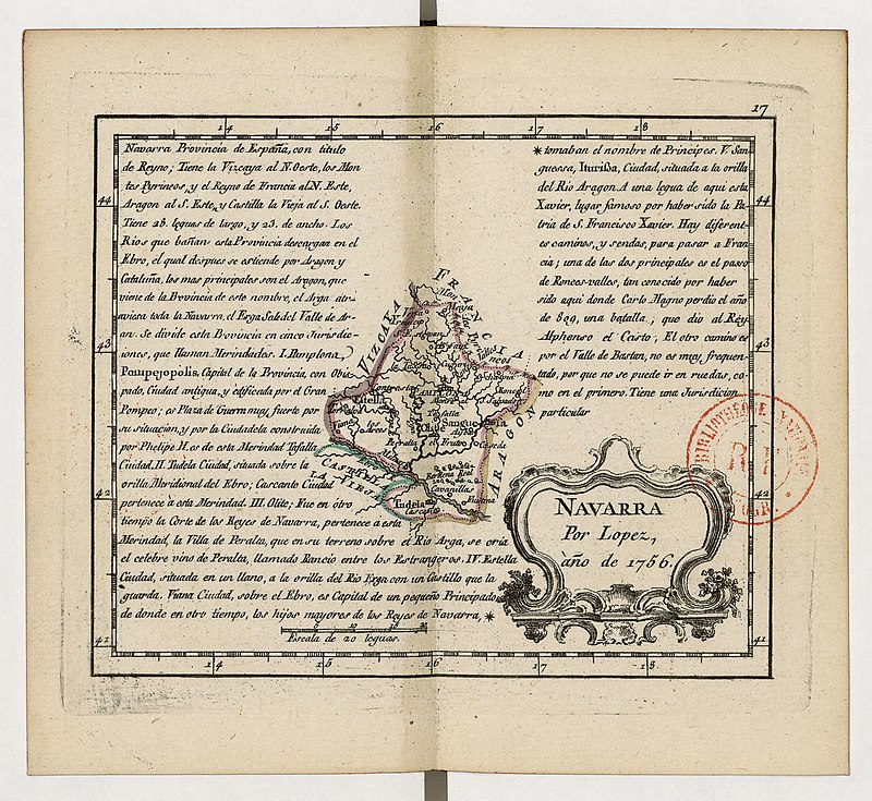 Geographical Atlas of the Kingdom of Spain and Adjacent Islands, with a Brief Description of its Provinces,... / by D. Thomas Lopez, ,..., 1757
