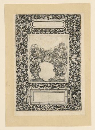 Print, Page from Emblemata nobilitate et vulgo scitu digna (Noble Ornament), 1593, Theodor de Bry