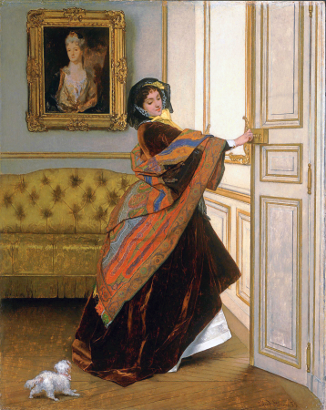 Will you go out with me, Fido?, Alfred Stevens, 1859