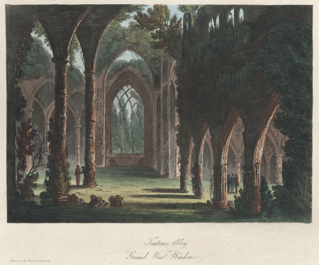 Tintern Abbey, Grand West Window, Frederick Calvert, 1815