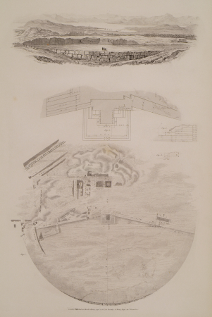 View of the Pnyx Plan and section plan of the bema, the orator's podium Plan of the site of the Pnyx - Cockerell Charles Robert Kinnard William Donaldsonthomas Leverton Jenkins William Railton William - 1830