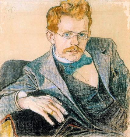 Józef Mehoffer by Wyspiański, 1898, Józef Mehoffer