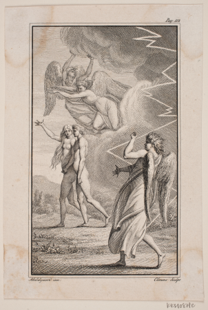 Illustration for Johannes Ewald's "Adam and Eve" V, Johan Frederik Clemens
