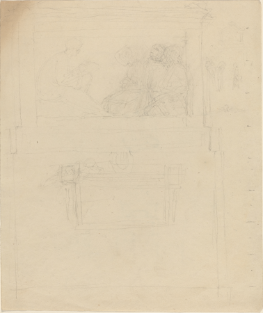 Designs for a Monument to Sir William Jones (?) [recto and verso], probably c. 1796/1798