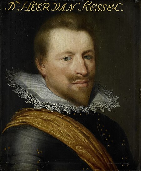 Portrait of Willem Adriaen (?-1625), count of Hornes, lord of Kessel and Westwezel, Jan van Ravesteyn, between 1616 and 1633