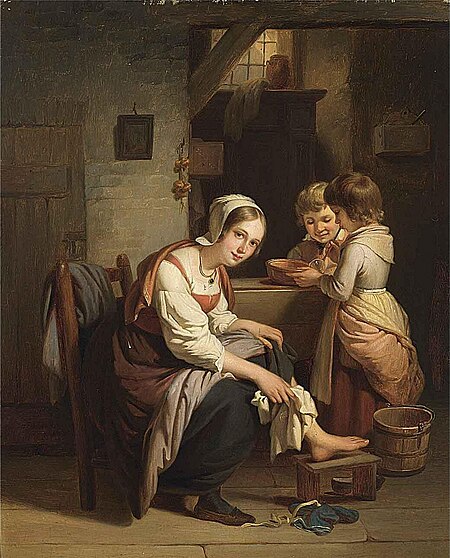 Blowing bubbles, Jozef Geirnaert, 1842