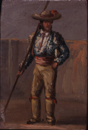 Picador with medialuna lance, Valeriano Bécquer, between 1850 and 1870
