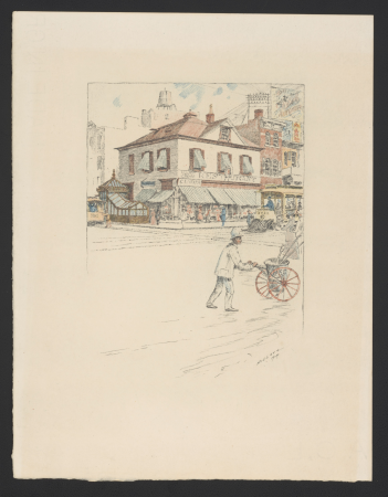 Picturesque New York twelve photogravures from monotypes by C.F.W Mielatz. (No. 12), Peter Cooper's house, Fourth Avenue and 28th Street - Mielatz 1904. LCCN2017651522, Charles Frederick William Mielatz, 1908