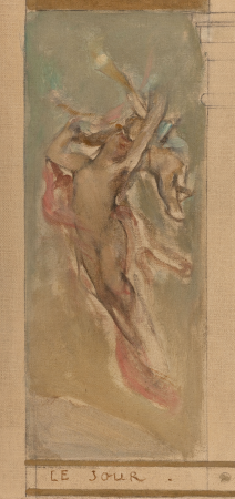 Sketch for the town hall of the 4th arrondissement: the day, the Earth, spring and summer, Léon Comerre, 1884