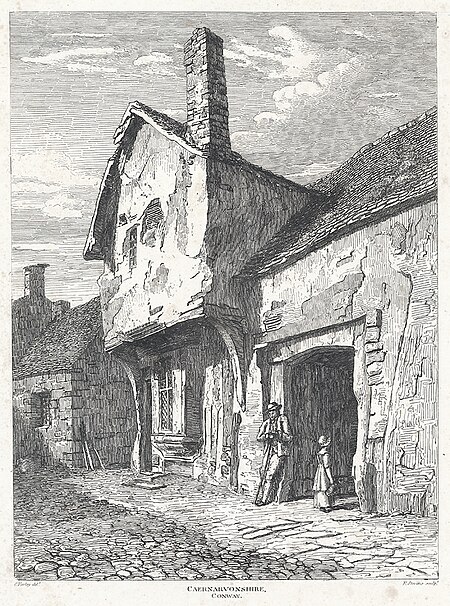 Caernarvonshire: Conway, Cornelius Varley, 1815