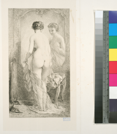 [The Mirror, after Chaplin (second plate).]