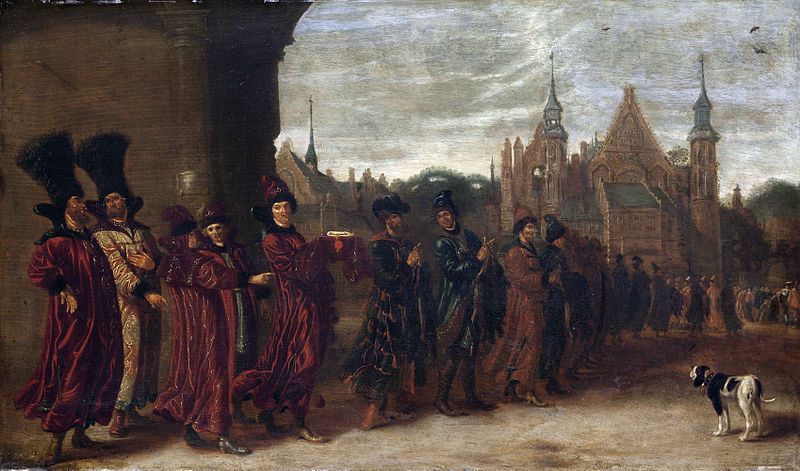 The embassy of the Tsar of Muscovy on its way to the States Assembly in The Hague, November 4, Sybrand van Beest, between 1631 and 1674