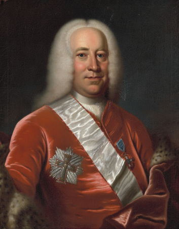 Portrait of Holger Skeel, Johan Hörner, between 1757 and 1763