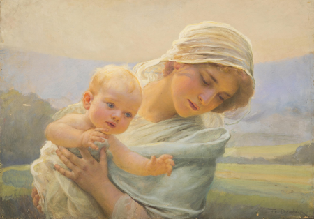 Mother with a Child, Franz Dvorak, by 1927