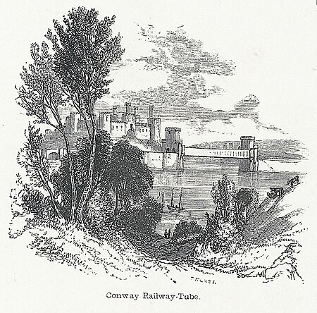 Conway Railway Tube, Thomas Gilks, circa 1850