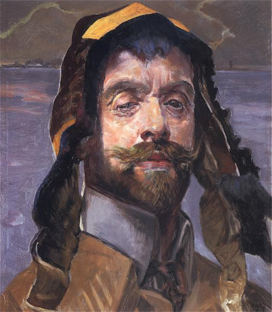 Self-portrait in a Yakut cap, Jacek Malczewski, 1907