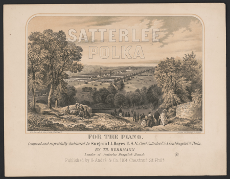 Satterlee polka for the piano - P.S. Duval & Son, Lith. Philada. ; drawn on stone by J. Queen. LCCN2014649315, James Fuller Queen, 1863