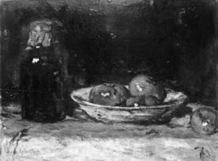 Plate with Apples and a Bottle, Suze Robertson, circa 1890