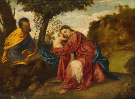 The Rest on The Flight into Egypt, Titian, circa 1512