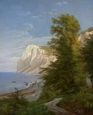View of Møns Klint., Carl Frederik Aagaard, between 1851 and 1895