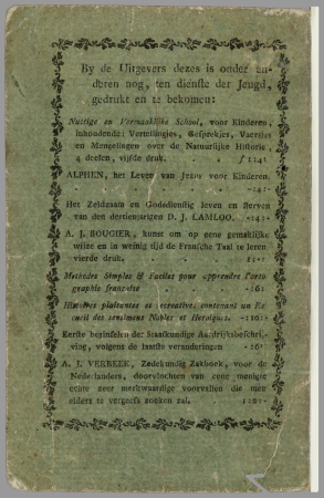 Fairground scenes, in etched art plates, described in a rustic and serious poetic style, for the benefit and entertainment of children of all ages / drawn and engraved by KF Bendorp