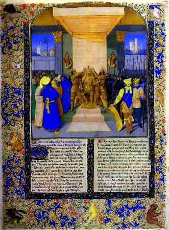 Jean Fouquet- The Coronation of Alexander, from the book Histoire Ancienne, Jean Fouquet