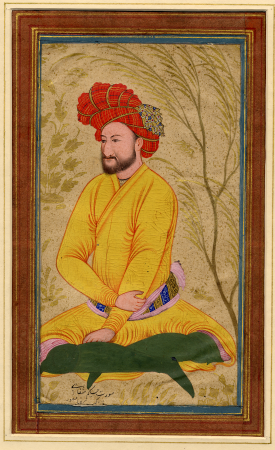 Portrait of Ḥakím Shifá'í, Isfahan, Safavid Iran, 1630-1640, circa 1640