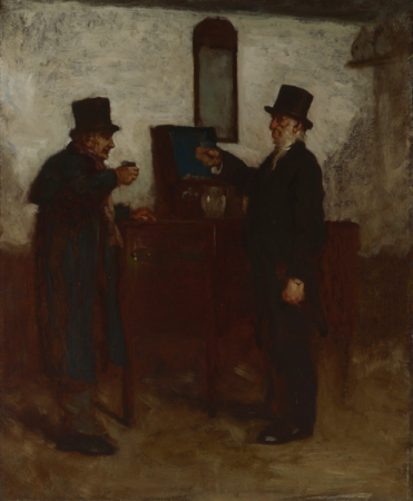 Study for A Glass with the Squire, Eastman Johnson, circa 1880